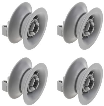 LT Easiyl 4pcs Rouleau de Panier Supérieur de Lave-vaisselle 00611666 PS8727423 Accessoires de Lave-vaisselle Roues de Panier Supérieur de Lave-vaisselle Compatibles avec Bosch