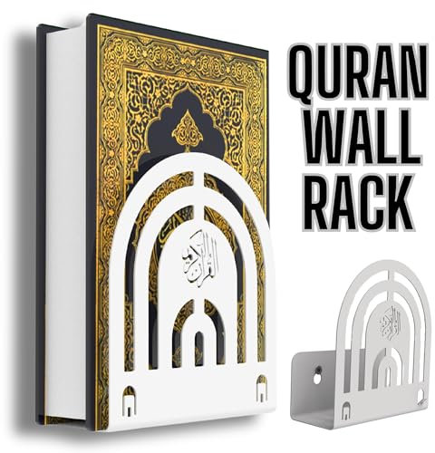 Koran-Wandhalterung, stabiler Koran-Halter und Aufhänger, perfekt als Gebetsraum-Dekoration und islamische Geschenke, Koran-Ständer, Bücherregal für Heimdekoration, Wanddekoration,