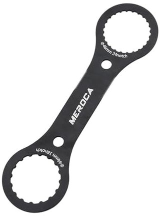 BB Axis Wrench, Aluminum Alloy Bottom Bracket Tool Double-Ended Bottom DUB/Tl-FC32 Bracket BB Spanner TL-FC25/TL-FC24 Adapter Repair Tool for Cycling Riding Equipment, Black
