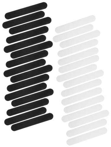 AORHOFJ 20 Stück Hutgrößenverkleinerer, selbstklebendes Hutgrößenband Hutfüllerband schweißfestes Band zum Aufsetzen und Verkleinern der Hutgröße (schwarz + weiß)