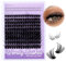 Faux Cils individuel Supérieurs et Inférieurs 0.07mm 100D Cils Individuels MIx10-16mm Cils Cluster Lashes pour Extensions de Cils DIY Lash Extensions avec Cils Inférieurs(100d-mix10-16)