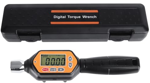 Digitaler Drehmomentschraubendreher 1/4'', 30N.m Drehmomentschlüssel Einstellbar mit Summer und LED-Anzeige, 4 Arten von Torsionseinheiten 3 Arbeitsmodi für Fahrrad Reparieren, Modellbau(ohne Bohrer)