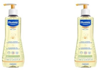 Mustela - Mustela Nourrissant Nettoyage Gel avec Froid Crème - 500ml (Lot de 2)
