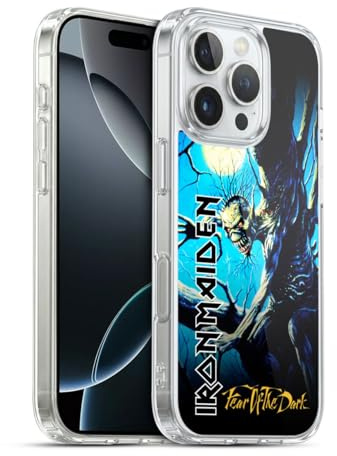 Head Case Designs Offizielle Iron Maiden FOTD Plattencover Gelhülle [Militärischer Schutzgrad] Kompatibel Mit Apple iPhone 16 Pro Und Kompatibel Mit MagSafe