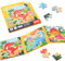 Aolso Magnetspiel, 25-30-42-teiliges 3-in-1-Magnetpuzzle für Kinder, Aktivität im Flugzeug für Kleinkinder, Tier-Puzzlebuch, Reisespiele und Reisespielzeug, pädagogisches Magnetgeschenk (Dinosaurier)