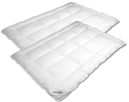 PARADIES Halia winterwarm Steppbett Set, 2-teilig, Baumwollbezug, Polyesterfüllung - Davon 50% recycelt, extra warme Winter Bettdecke, Öko-Tex-Zertifikat, 60° Wäsche, allergikergeeignet