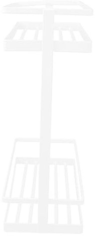 OKUMEYR 1pezzi Scaffale Cucina Doppio Portaoggetti Per Spezie e Condimenti Organizzatore Di Cucina in Materiale Resistente Adatto Per Cosmetici e Piccoli Oggetti Da Casa