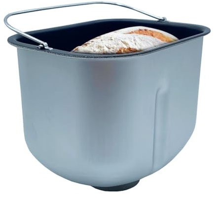 Molde para hacer pan, barril de aleación de aluminio, accesorio de repuesto para máquina de pan, barril interior antiadherente de alimenticio, bandeja de hornear fácil de limpiar, bandeja de