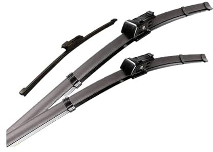 SAFATBZ Coche Limpia Parabrisas Escobillas Limpiaparabrisas para Golf 7 para Golf Mk7 para VII 2012-2020, Juego Escobillas Limpiaparabrisas Delanteras Y Traseras para Coche Brazo Limpiaparabrisas