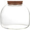Terrario in vetro per piante, terrario per piante da 1600 ml con coperchio in sughero, vaso per terrario con apertura per mini piante grasse, creazione di paesaggi, esposizioni floreali, collez