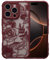 XIZYO Case for iPhone 16 Pro Max 6.9 Inch, Cute Frosted Translucent Rose Floral Flower Pattern Shockproof Cover, for Girls Women Luxury Soft TPU Protective Phone Case, Wine Red