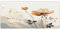 Mexpekil Grand tapis de souris chinois, motif fleur de lotus antidérapant, 900 x 400 mm, long tapis de clavier de jeu avec base en caoutchouc pour bureau étendu