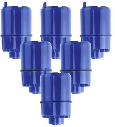 6 Pack Faucet Water Filter Replacement fit for Pur water faucet, Compatible with All Pur Faucet Mount Filtration Systems LUXRILIX