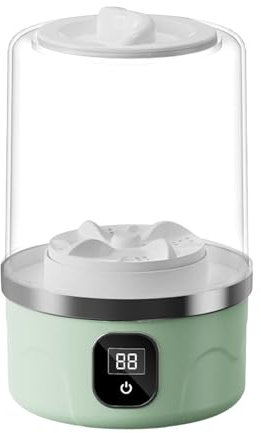 Miini Portable Washing Machine, Small Clothes Washer, Cordless Baby Clothes Cleaner, Deep Cleaning Appliance, Compact Washing Device for Towels Socks Delicates, 1L Capacity