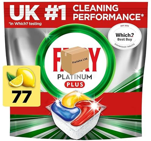 Faiiry Platinum Plus 77 Lemon Dishwasher Tablets 1194G