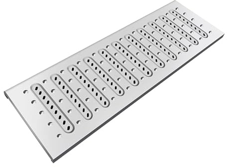 Griglia Scolo Acqua Piovana Griglia Di Scarico In Acciaio Inossidabile, Copertura Di Scarico Rimovibile Per Cortile, Terrazza, Giardino, Cucina, Filtri Per Scarico Acqua Piovana E Fognatura(60x15x2cm)