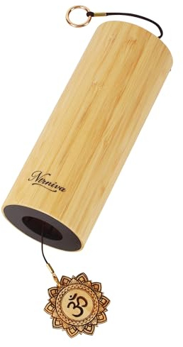 Ntrniva Wind Chime Bamboo Sound Healing Therapy Instruments Chakra Chimes for Meditation Zen Energy Yoga Sound Bath instruments D Chord