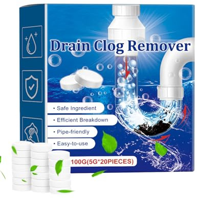 Ninnyi 40 Pcs Drain Cleaner Toilet for Sink Bad Smells, Drain Smell Eliminator Quickly