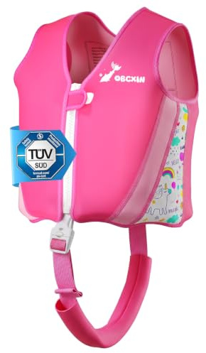 Chaleco de Natación para Niños, Flotador Ajustable, TÜV geprüft, Neopreno Suave,para Piscina Playa Clases de Natación