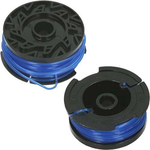 SPARES2GO Spool and Line for Black & Decker Strimmer Trimmer (Pack of 2)