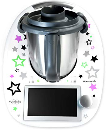 coolina® Sticker Aufkleber Sternentanz Lila passend für Thermomix TM6/ TM5/ TM31/ Cook-Key
