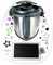 coolina® Sticker Aufkleber Sternentanz Lila passend für Thermomix TM6/ TM5/ TM31/ Cook-Key