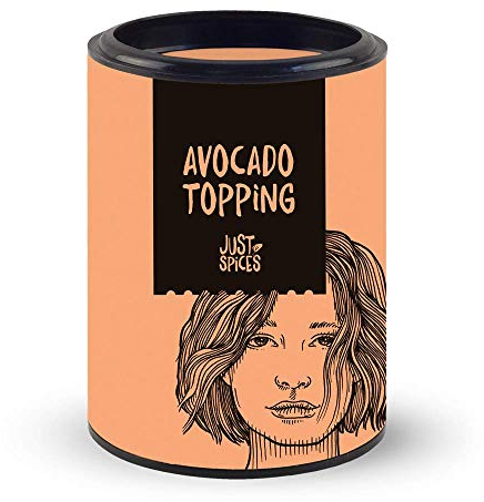 Just Spices Avocado Topping I Knuspriges Finish für jedes Avocado-Gericht mit Sesam I Gewürzdose, 60 g