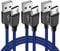 Ladekabel für Xbox One Controller, PS4 Controller, Ladekabel, geflochtenes Micro-USB Android Daten- Sync-Kabel für Xbox One S/X, Playstation 4, PS4 Slim/Pro, Dualshock 4, Kindle, 1.8 m