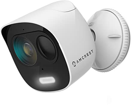 Amcrest ProHD 1080p Outdoor WiFi Security Camera with Built-in Siren Alarm, Strobe Light, Two-Way Audio, Night Vision, 133° View, IP65 Waterproof (ADC2W)