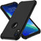 ORETECH Compatibile con Cover iPhone XR, Custodia per iPhone XR, con [2 x Pellicola Protettiva Vetro Temperato] 360 Antiurto Ultra Sottile Hard PC TPU Silicone Anti Graffio Cover - Nero