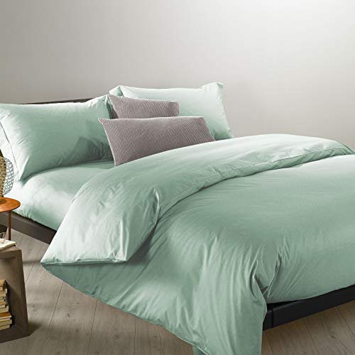 Caleffi Percalle Completo Copripiumino, Percalle , Giada, Matrimoniale, 79425 , Caleffi