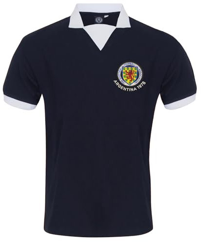 Scotland Official Football Gift Mens Retro 1978 Gemmill No.15 Home Shirt Large