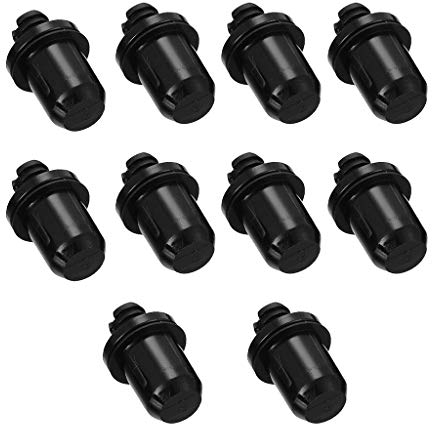 KERDEJAR 10 Paar DIY Audio Lautsprecher Schnallen Kunststoff Lautsprecher Grill Peg Ball Socket Fastener Schraube Teil Kit für Lautsprecher Zubehör