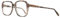 Rodenstock R6475-F Brillengestell für Damen, Braun (ø 60 mm)