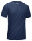 KEFITEVD Rashguard Herren Kurzarm UV Schutzkleidung Dünn Leicht Polyester Sport Outdoor Top Männer Sommer T-Shirt Dunkelblau XL