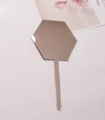 12 STÜCKE Blank Sechseck Acryl Kuchen Topper, Personalisierte Kuchen Topper, DIY Kuchen Topper, Kuchen Topper Rohlinge