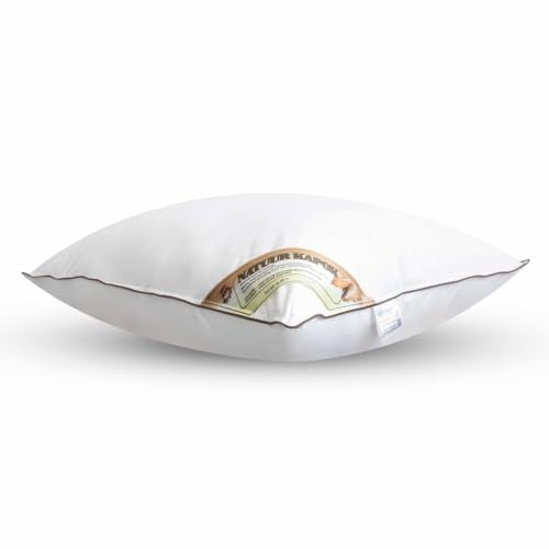 NachtrustOnline NaturKapok Kapok Kopfkissen 60x70 cm - Kühlendes Kissen - 100% Kapok 1000 Gramm - Die Lösung gegen einen heißen Kopf