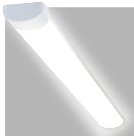 CBJKTX Deckenlampe LED Deckenleuchte 90CM - 24W Küchenlampe Lang Werkstattlampe Flach Flurlampe Tageslichtlampe Neturalweiß 4000K für Küche Wohnzimer Büro Warenhaus Flur Garage Esszimmer