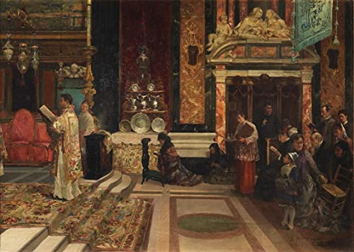FROZBI Hochwertiges Leinwanddruck Leinwand Wandbild Kunstdruck Berühmt Charles Sims Alan Gordon Macwhirter für Flurdekoration 60x90cm