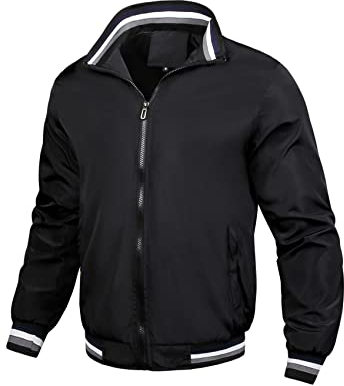 LAZIRO FrüHling Und Herbst Herren Jacke Revers Zip Baseball Anzug Casual Sport Jacke GroßE GrößE Jacke