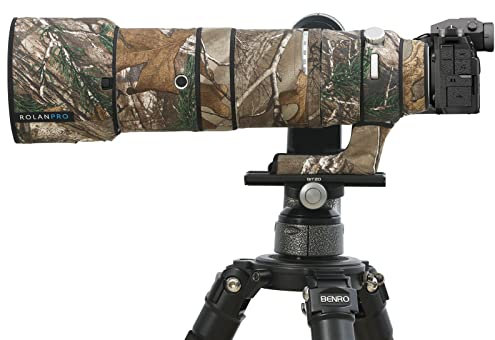ROLANPRO Custodia impermeabile mimetica per Fujifilm XF150-600mm F5.6-8R LM OIS WRRain Coat Lens Custodia protettiva per pistole 27#
