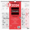 Finocam - Neutraler Wandkalender 2024 zum Schreiben von Januar 2024 - Dezember 2024 (12 Monate) Spanisch
