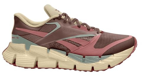 Reebok Men's Floatzig Running Shoes Sneakers, Mahogany/Sedona Rose/Vintage Green, 44 EU