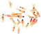 20 Stück Modell Beach People Figuren, Maßstab 1:150, Kunststoff, mehrfarbig, ca. 6-11 mm