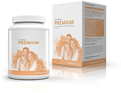 Lactobact PREMIUM, 150 Kapseln – Bakterienkultur-Komplex mit 11 wissenschaftlich ausgewählten, biologisch aktiven Bakterienstämmen und dem Ballaststoff Inulin
