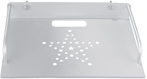 OSALADI Kasten WLAN-Router-Container Kleines Wandregal Halterung Für WLAN-Router Zur Wandmontage Routerständer Aus Metall WLAN-Router-Rack Aus Metall Weiß W-LAN Monitor Fernsehen