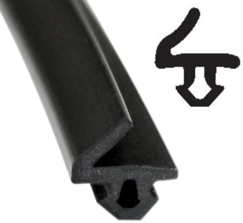 SN-TEC Fensterdichtung/Renovierungsdichtung/Fenstergummi SD 2169 für 3,5 bis 4,5 mm Nut z.B. für Trocal Fenster, Farbe: schwarz (5 Meter)