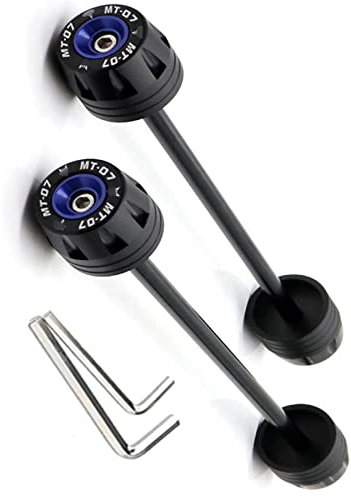 WMENZT Assale Anteriore Posteriore Forcella Crash Slider per Y&amaha MT-07 FZ07 2014-2023 MT07 Tracer 700 XSR Protezione Ruota Moto MT FZ 07