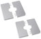 UFURMATE Pipe Wall Covers, 2Pcs Plastic Square Escutcheon Plates Self-Adhesive Pipe Plate Covers Decorative Shower Pipe Covers, Fit Diameter 22mm/0.86in (Silver)