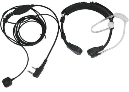 JASMKLX Flexibles Nackenmikrofon, Mikrofon, versteckter Akustikschlauch, Ohrhörer, passend for Baofeng, passend for QUANSHE, passend for WOUXUN NG, Headset, TK-Radio, Walkie-Talkie